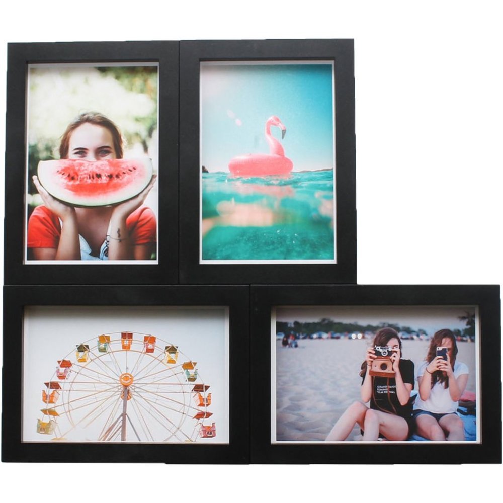 Magnaframe 4 Magnetic Black Picture Frames NEW!